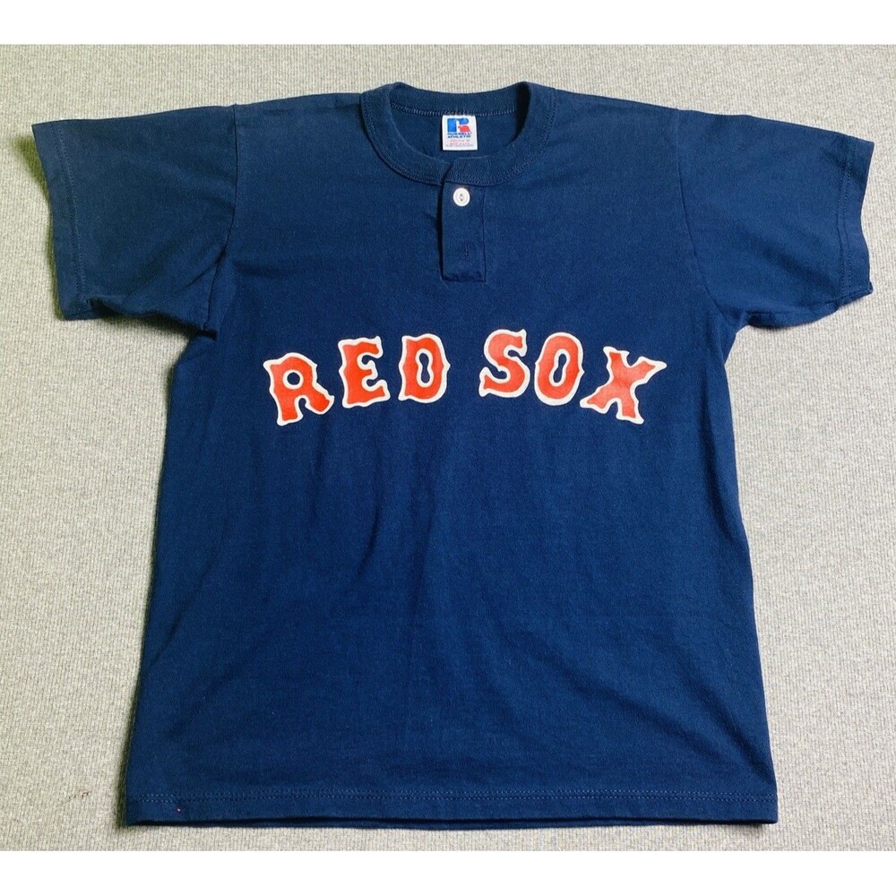 Vintage Red Sox “BRENT” T-Shirt By Russell Athletic YOUTH M